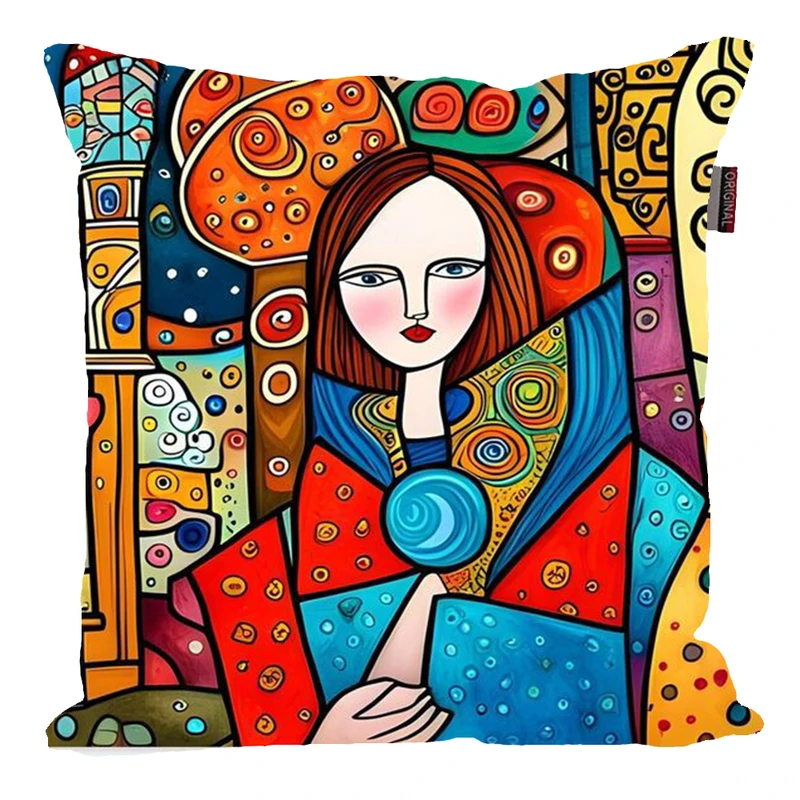 کوسن ناریکو طرح سنتی مدل چهره کوبیسم کد 03424