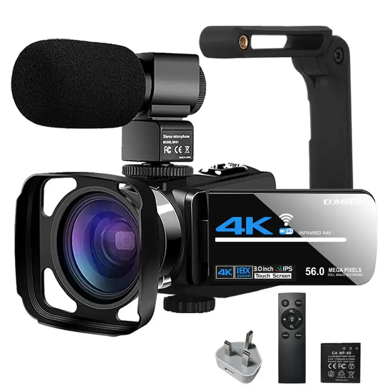 دوربین فیلم برداری کمری مدل 4K 56MP UHD with Night Vision