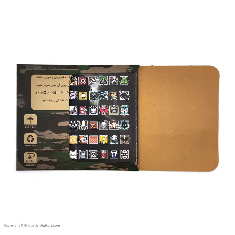 ماوس پد مخصوص بازی اس ای گییرز مدل Rainbow Six Siege 01