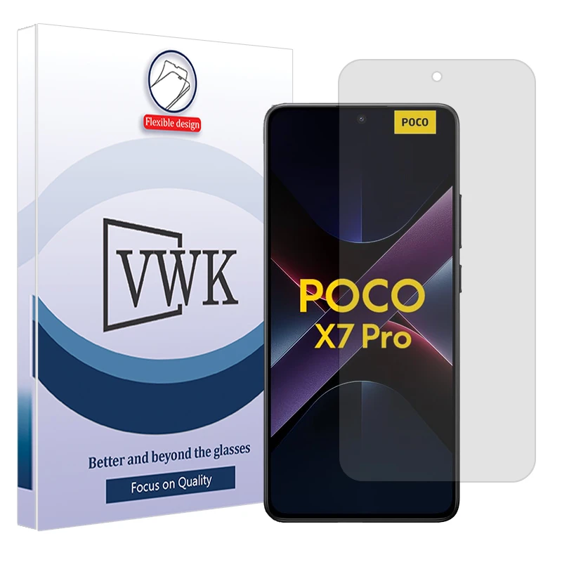 محافظ صفحه نمایش مات وی دبلیو کی مدل هیدروژلی مناسب برای گوشی موبایل شیائومی Poco X7 Pro