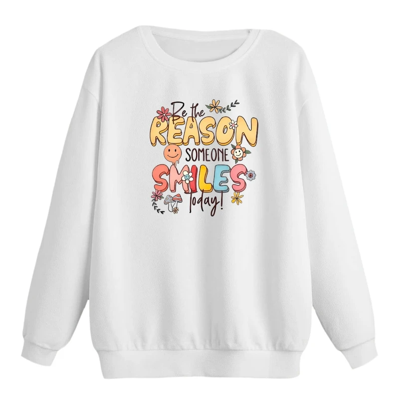 سویشرت زنانه مدل اسمایل 