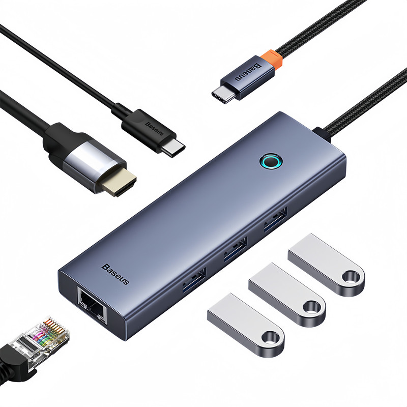 هاب 6 پورت USB-C بیسوس مدل BS-OH111