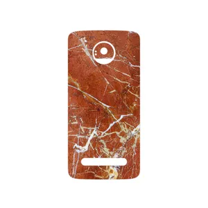 MAHOOT Red Marble Cover Sticker for Motorola Moto Z2 Play