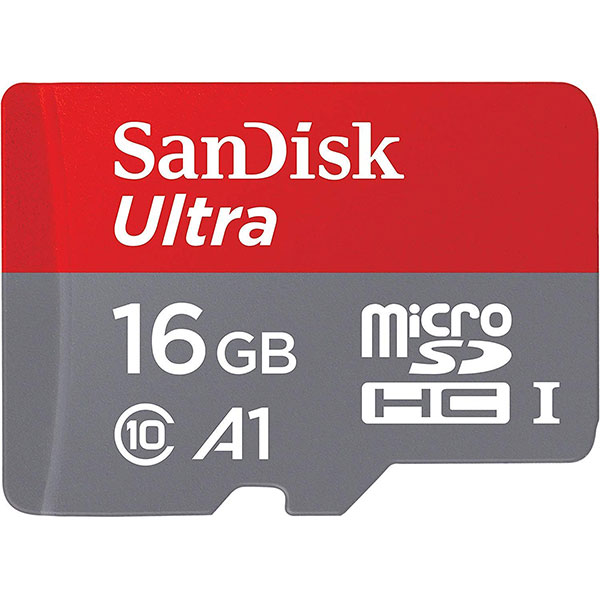تصویر کارت حافظه microSDXC سن دیسک مدل Ultra کلاس10 استاندارد UHS-I سرعت 98MB/s ظرفیت 16گیگابایت به همراه آداپتور SD