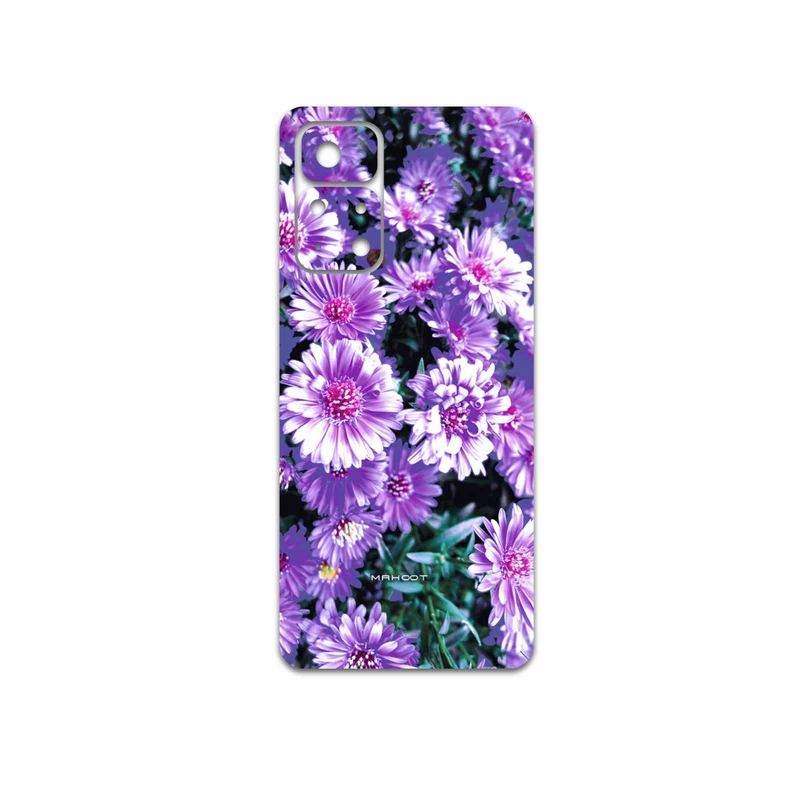 برچسب پوششی ماهوت مدل Purple-Flower مناسب برای گوشی موبایل شیائومی Poco M4 Pro 5G