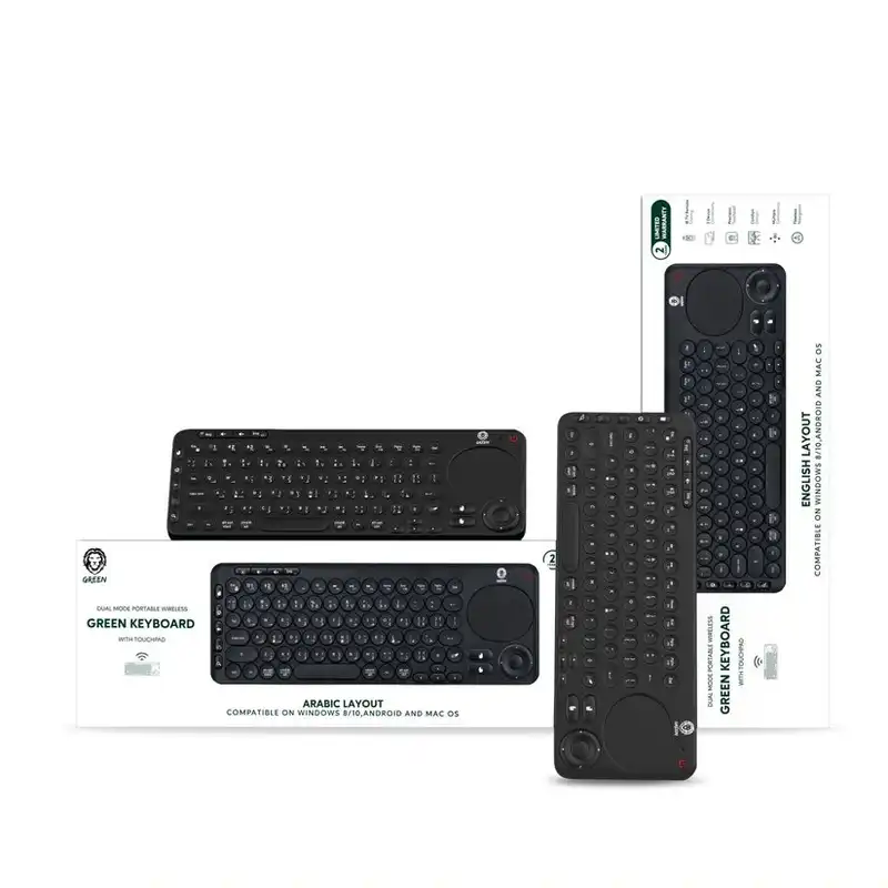 کیبورد گرین مدل Green keyboard with touchpad