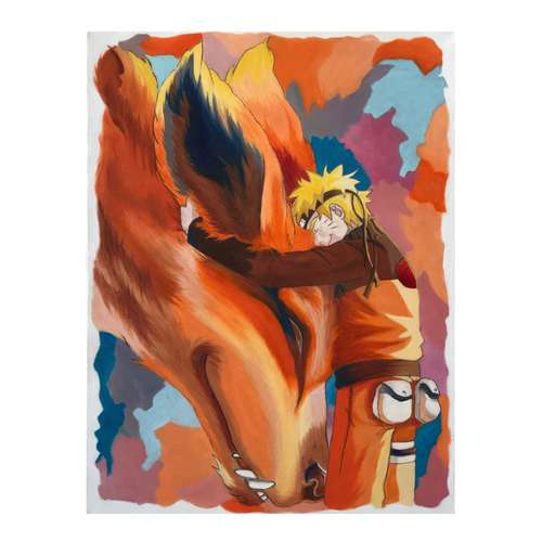 تابلو نقاشی رنگ روغن مدل ناروتو A99-1