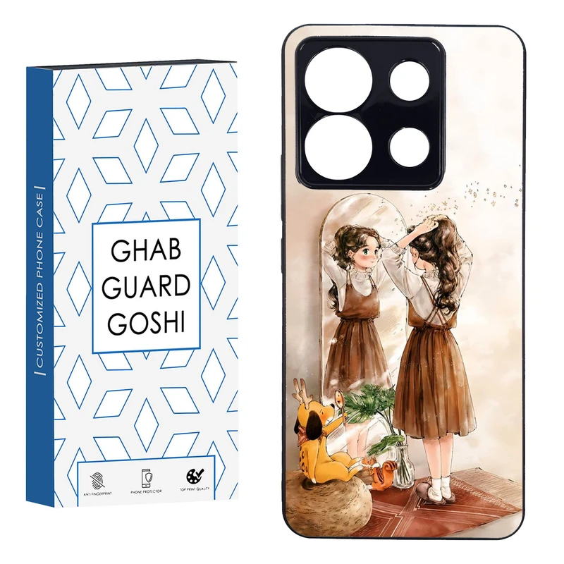 کاور قاب گارد گوشی طرح دخترانه کد FB-019 مناسب برای گوشی موبایل شیائومی REDMI NOTE 13 PRO 5G / POCO X6  