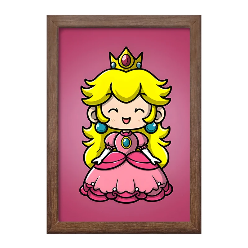 تابلو خندالو طرح پرنسس هلو سوپر ماریو (Super Mario) کد F9427