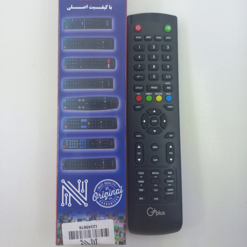ریموت کنترل تلویزیون جی پلاس مدل ak87643756565643