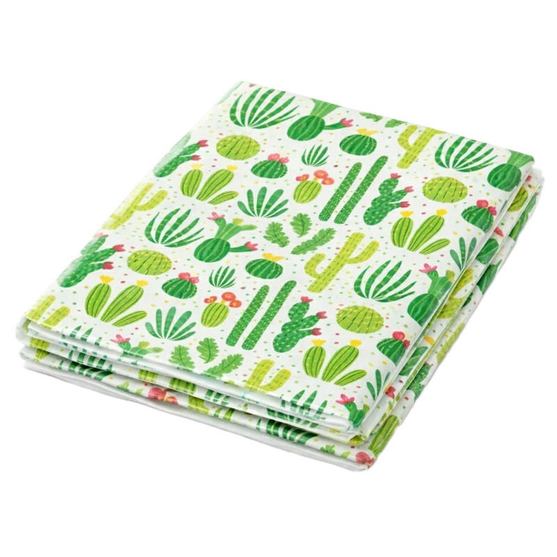 سفره 4 نفره مدل TCA0902022 طرح کاکتوس سایز 120×100 سانتی متر