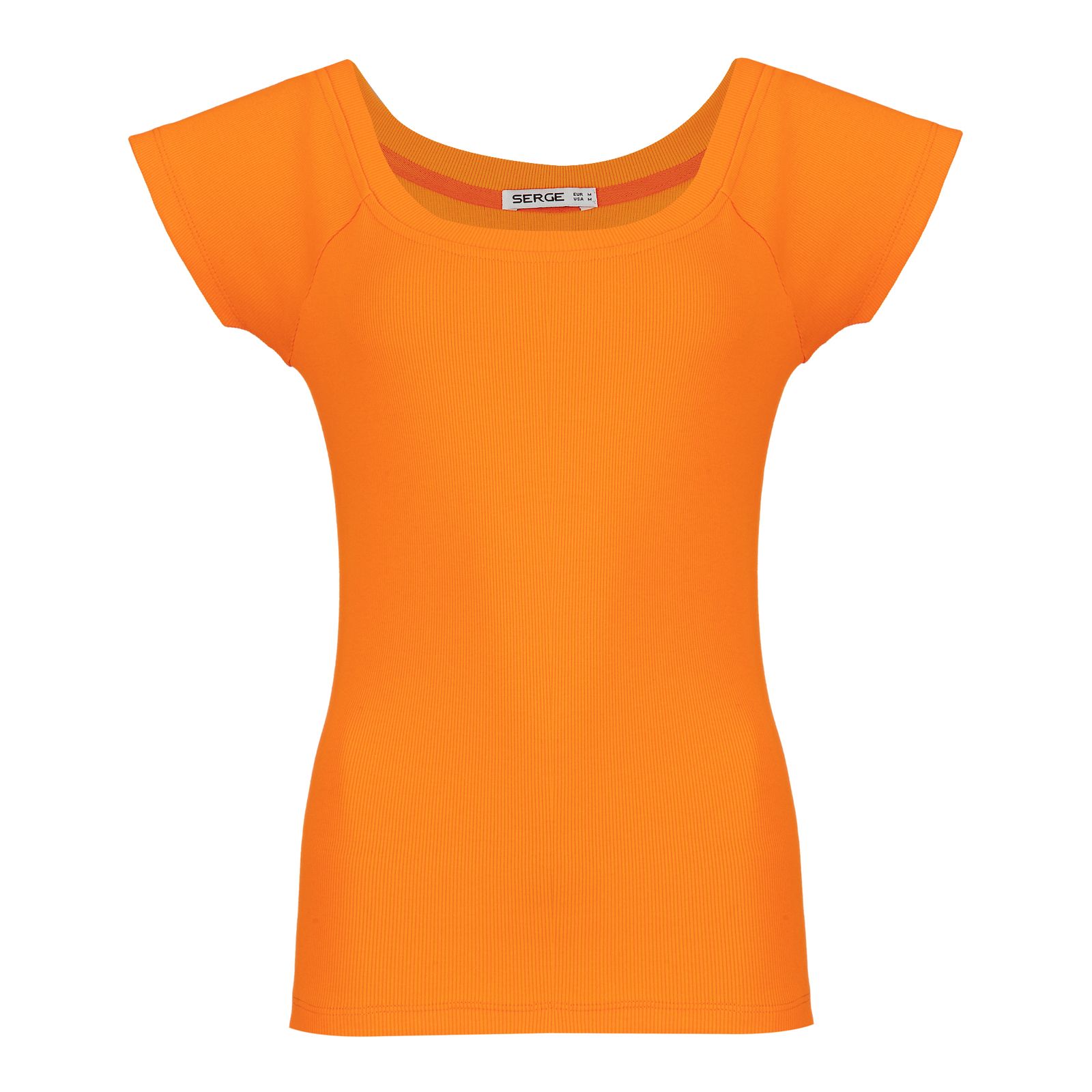 تی شرت آستین کوتاه زنانه سرژه مدل 203372 رنگ نارنجی