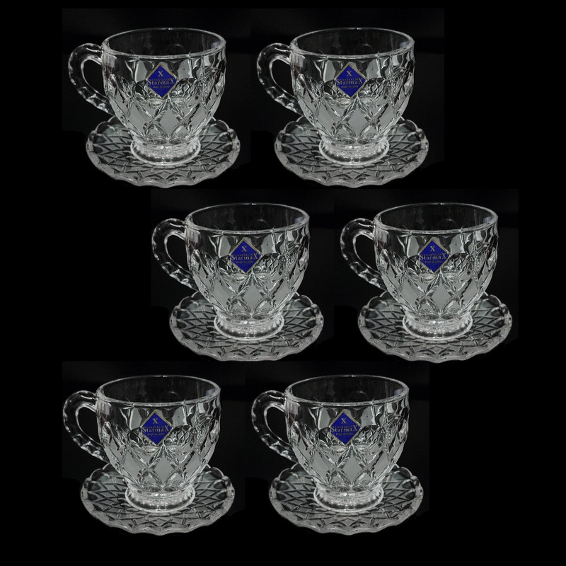 سرویس چای خوری 13 پارچه استارمکس مدل مات و براق سند پلاست