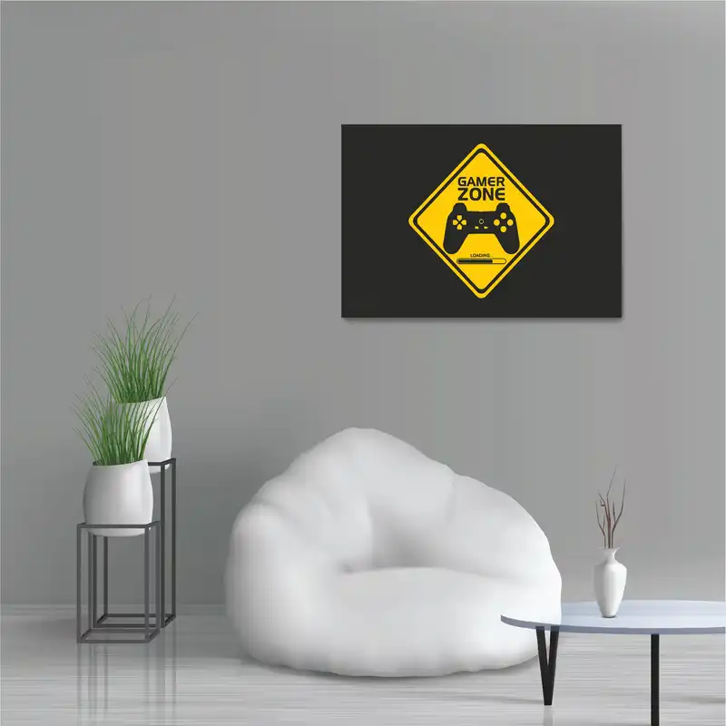 پوستر طرح گیمینگ Gamer Zone مدل NV0244
