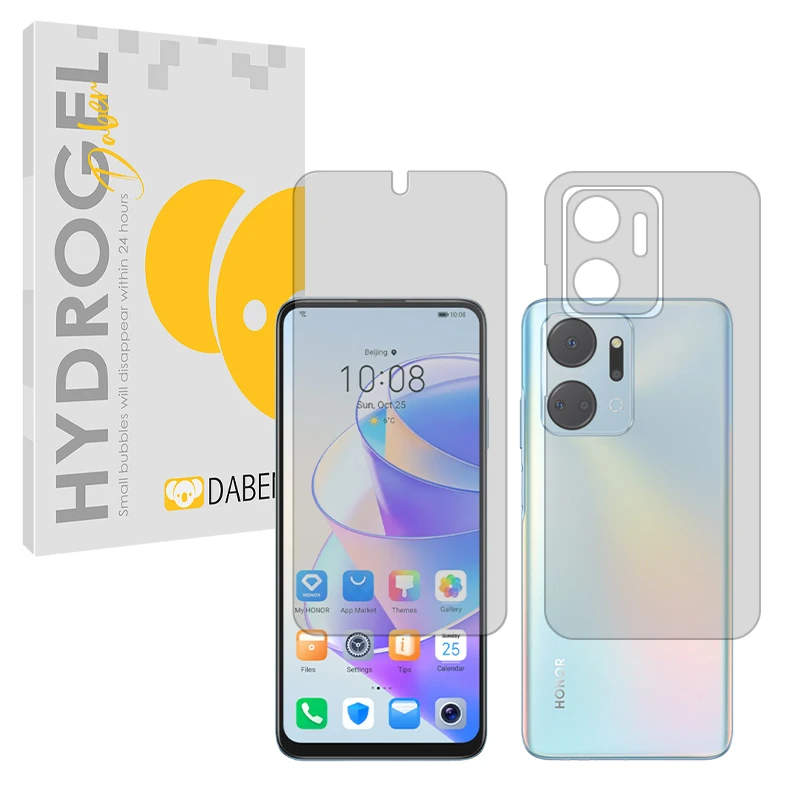 محافظ صفحه نمایش شفاف دبن مدل Tough مناسب برای گوشی موبایل آنر X7a به همراه محافظ پشت گوشی