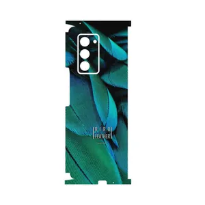 MAHOOT Green Feather-FullSkin Cover Sticker for Samsung Galaxy Z FOLD 2