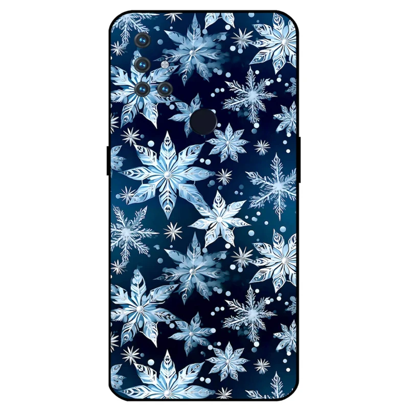 کاور مگافون طرح برف مدل 2824 مناسب برای گوشی موبایل وان پلاس Nord N10 5G 