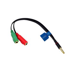 کابل 1 به 2 AUX مکا مدل MC9 طول 0.2 متر