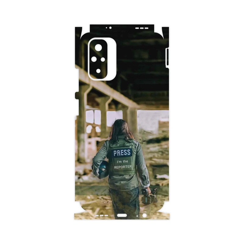 برچسب پوششی ماهوت مدل Reporter-FullSkin مناسب برای گوشی موبایل شیائومی Redmi Note 10