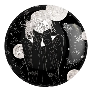 پیکسل خندالو طرح دختر غمگین کد 5897 مدل بزرگ
