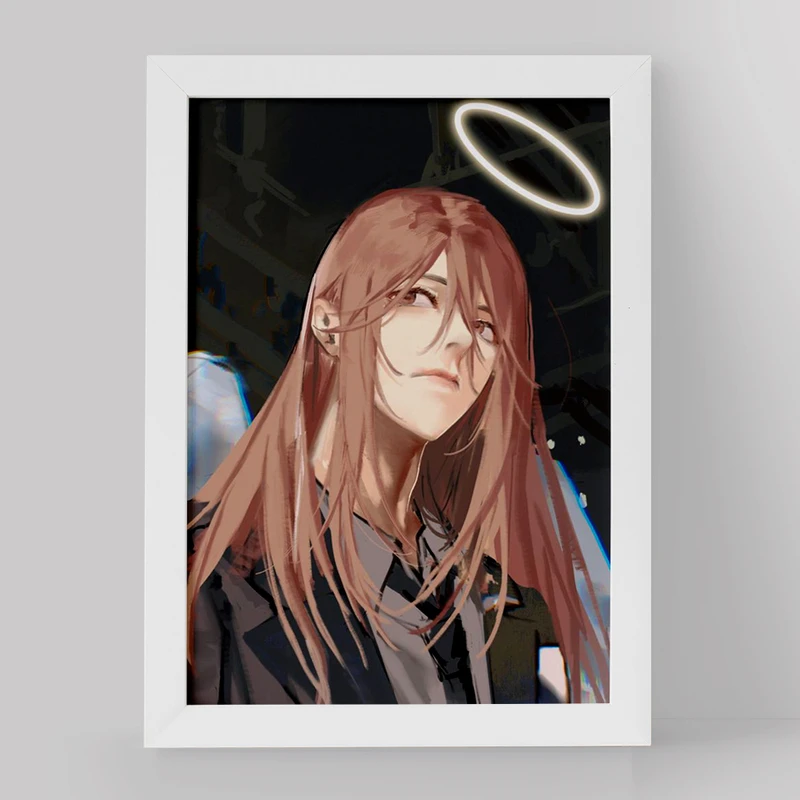 تابلو خندالو مدل فرشته انیمه مرد اره ای کد 17919