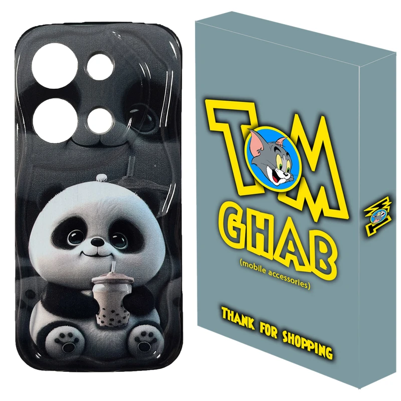 کاور تام قاب مدل پاندا طرح جویس مناسب برای گوشی موبایل شیائومی Redmi Note 13 Pro 4G