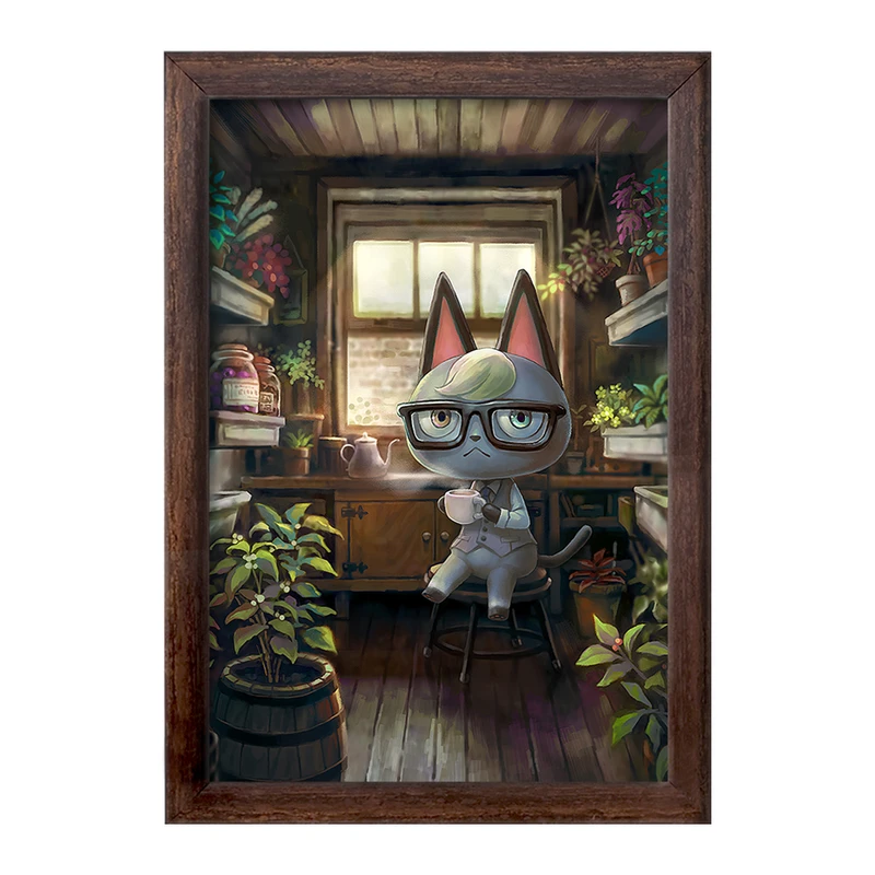 تابلو خندالو طرح بازی انیمال کراسینگ (Animal Crossing) کد 32653