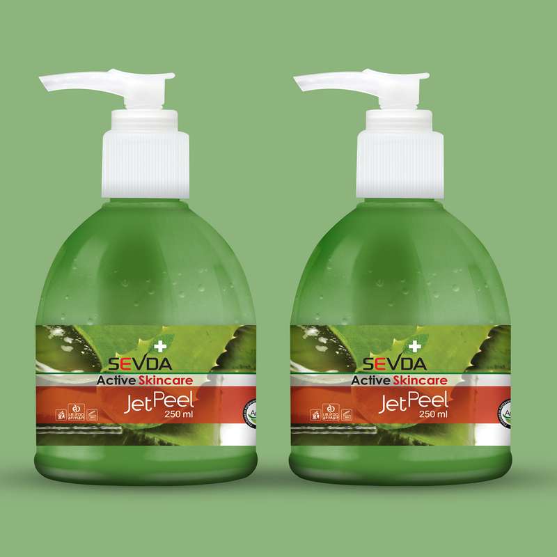 ژل لایه بردار پوست سودا مدل آلوئه ورا حجم 250 میلی لیتر مجموعه 2 عددی