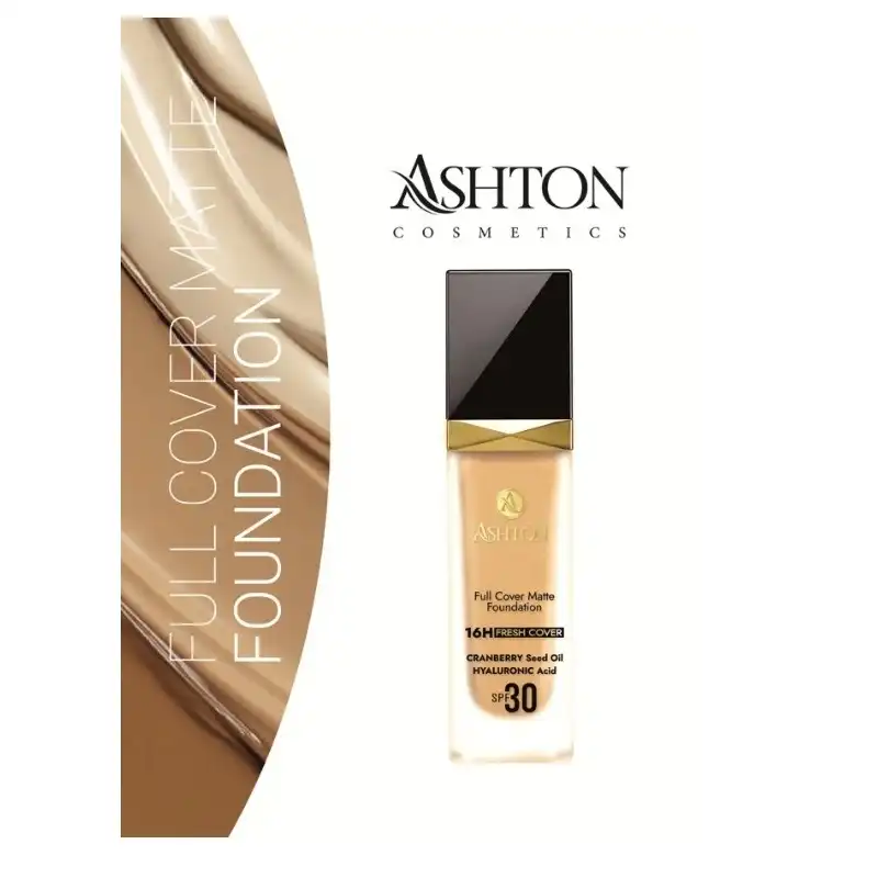 کرم پودر اشتون مدل روغن دانه کرنبری شماره GF 38 حجم 30 میلی لیتر