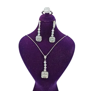 نیم ست نقره زنانه سلین کالا مدل برلیان ce-As209