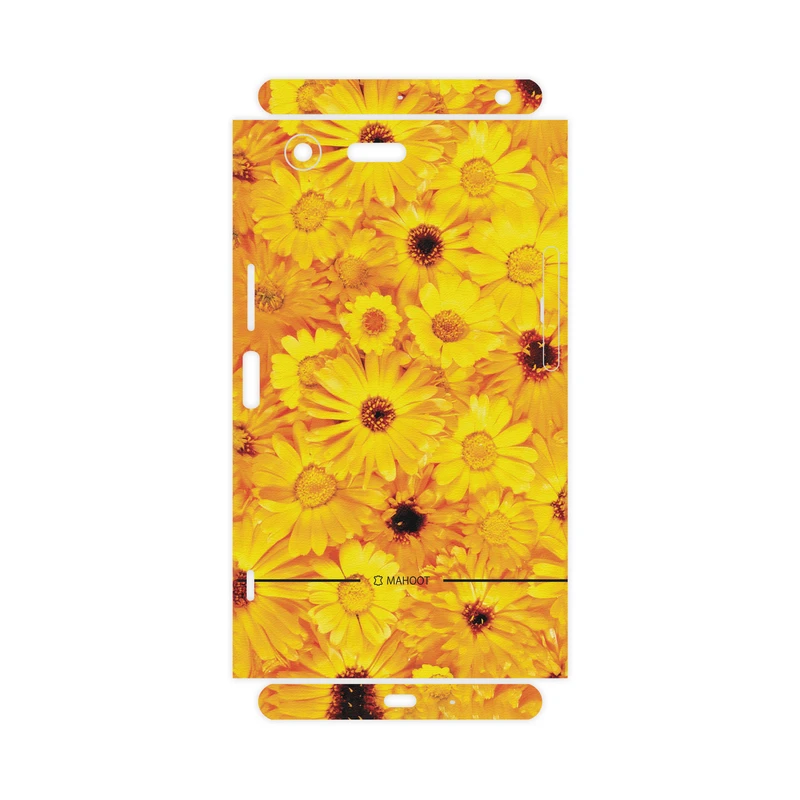 برچسب پوششی ماهوت مدل Yellow-Flower-FullSkin مناسب برای گوشی موبایل سونی Xperia XZ Premium
