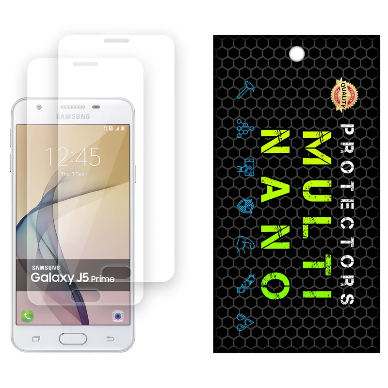 محافظ صفحه نمایش شفاف مولتی نانو مدل X-S2N مناسب برای گوشی موبایل سامسونگ Galaxy J5 Prime بسته دو عددی