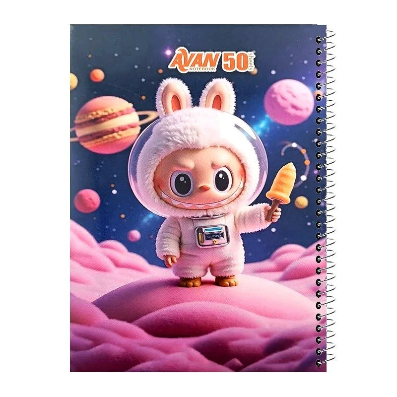 دفتر مشق 50 برگ اوان مدل لبوبو