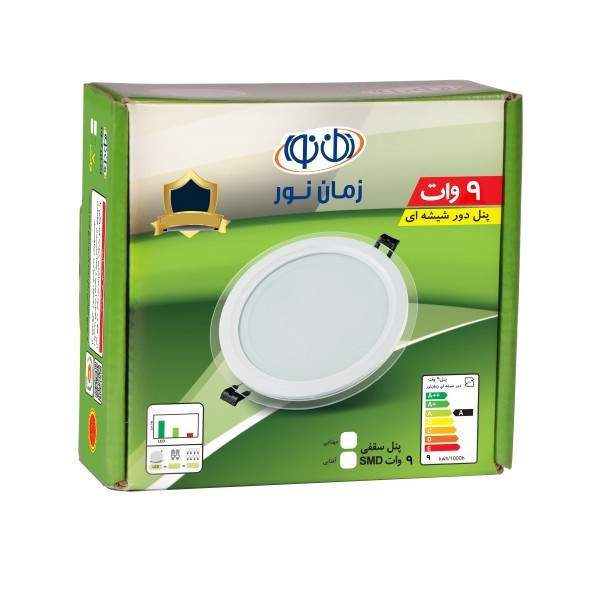 پنل ال ای دی 9 وات زمان نور مدل Znip901-2