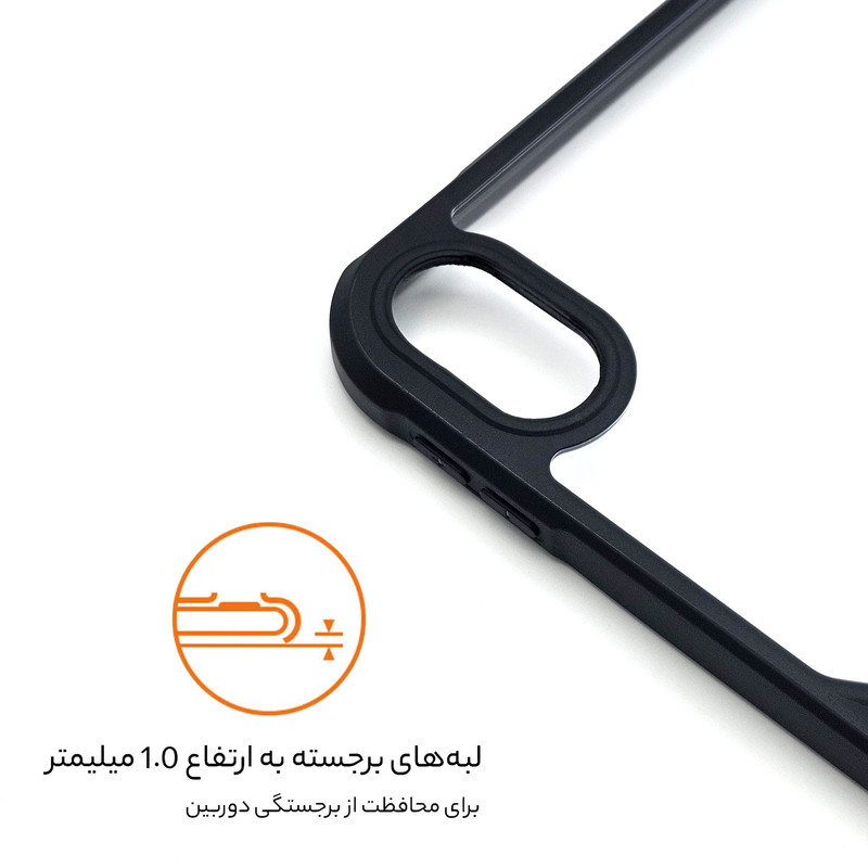 کاور سامورایی مدل Black-Bumper مناسب برای تبلت اپل iPad 10th Generation 10.9 2022 / iPad 11th Generation 2025 