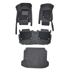 کفپوش 5 بعدی خودرو طرح گلدوزی مدل H-AP-1113-14 مناسب برای تیگو 7 پرو به همراه کفپوش صندوق