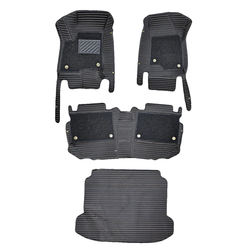 کفپوش 5 بعدی خودرو طرح گلدوزی مدل H-AP-1113-14 مناسب برای تیگو 7 پرو به همراه کفپوش صندوق