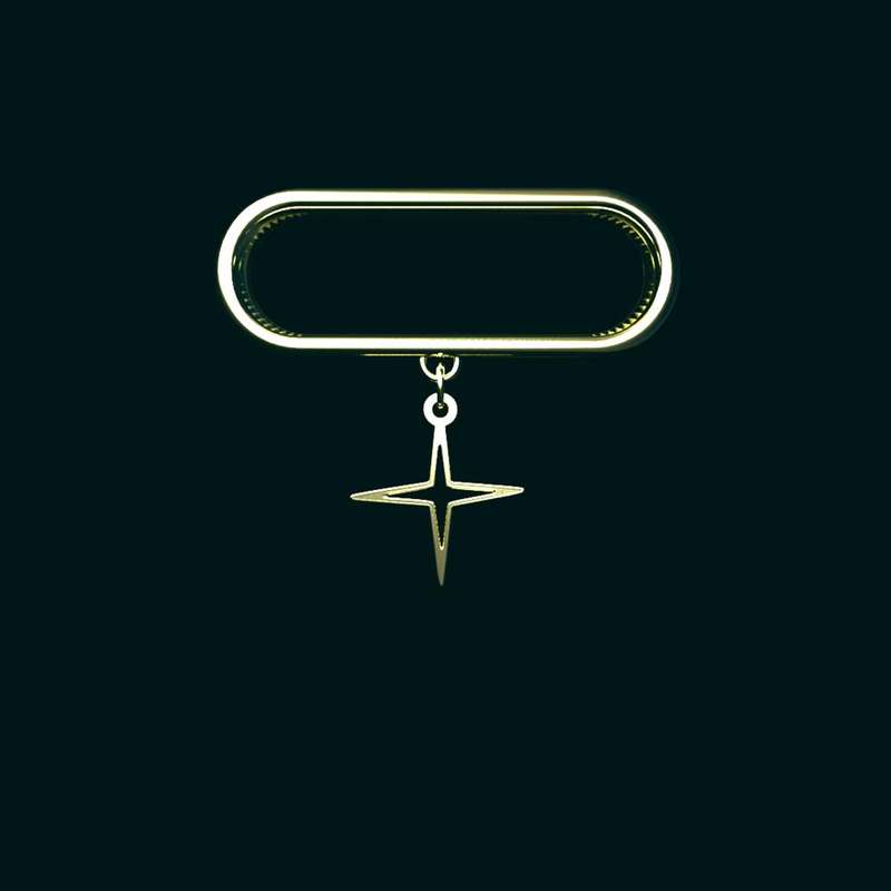 آویز ساعت طلا 18 عیار زنانه مدوپد مدل ستاره کد SK1-1087