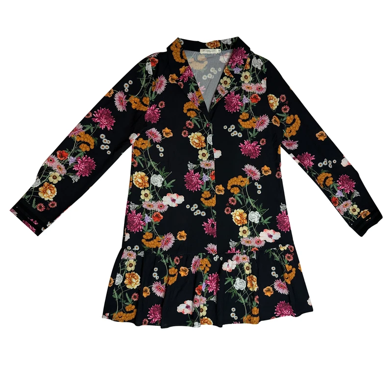 پیراهن یقه برگردان زنانه مای جولری مدل 01485