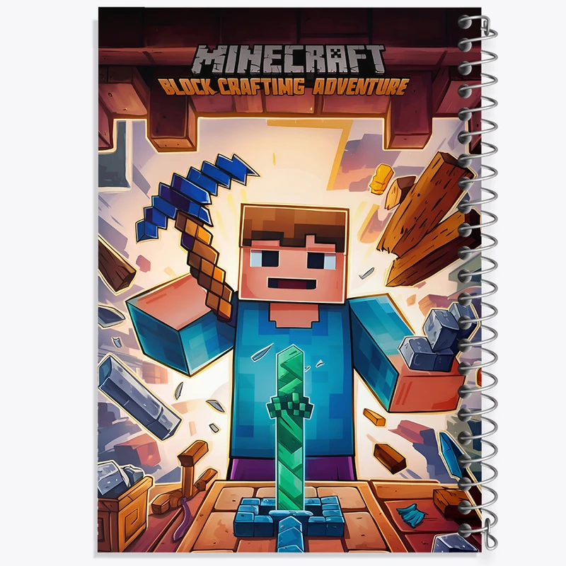 دفتر مشق 100 برگ خندالو طرح ماینکرافت (Minecraft) کد N5198