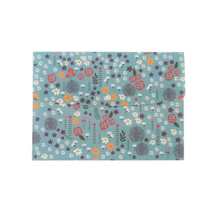 پوشه دکمه دار سم طرح گل پوشه دکمه دار سم طرح گل