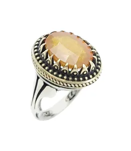 انگشتر نقره مردانه مدل یاقوت آفریقایی کد 72363