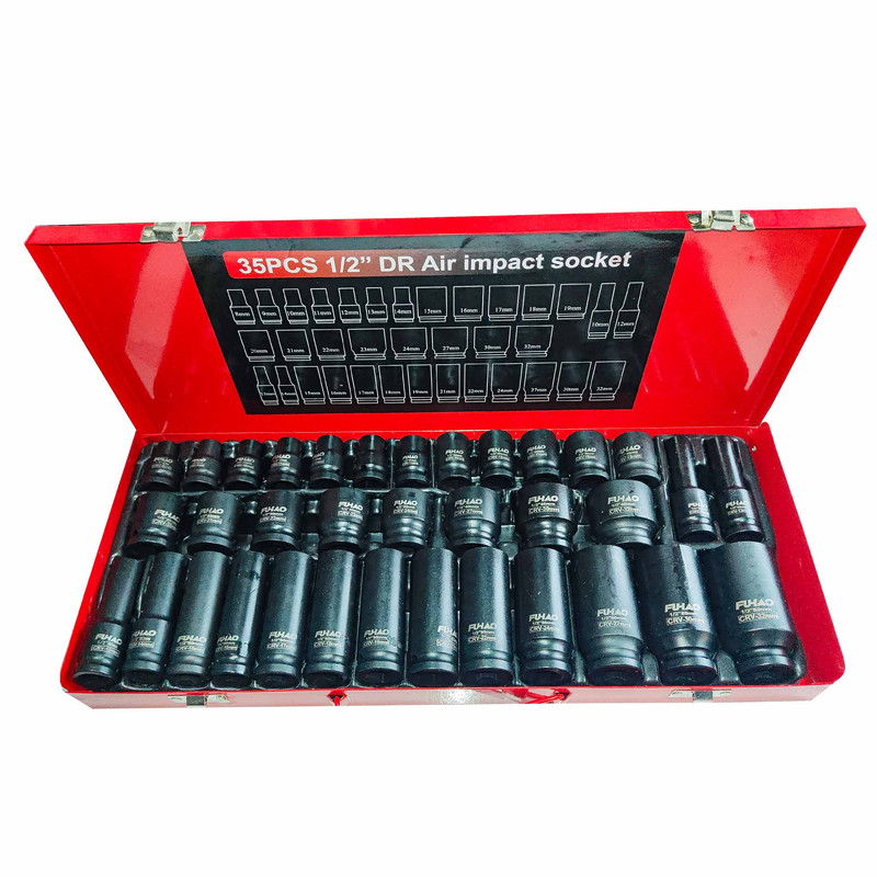 آچار سری بکس فشار قوی فوهایو مدل QBFD-35PC مجموعه 35 عددی