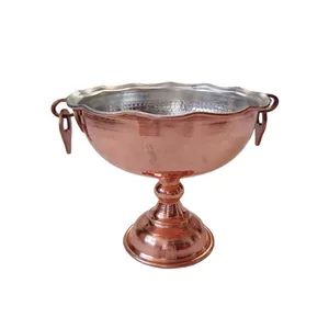 کاسه مسی مدل چکشی پایه دار کد 199