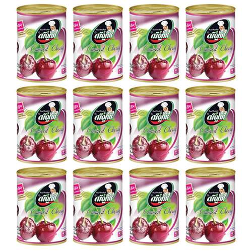 کمپوت گیلاس شیفته - 370 گرم بسته 12 عددی