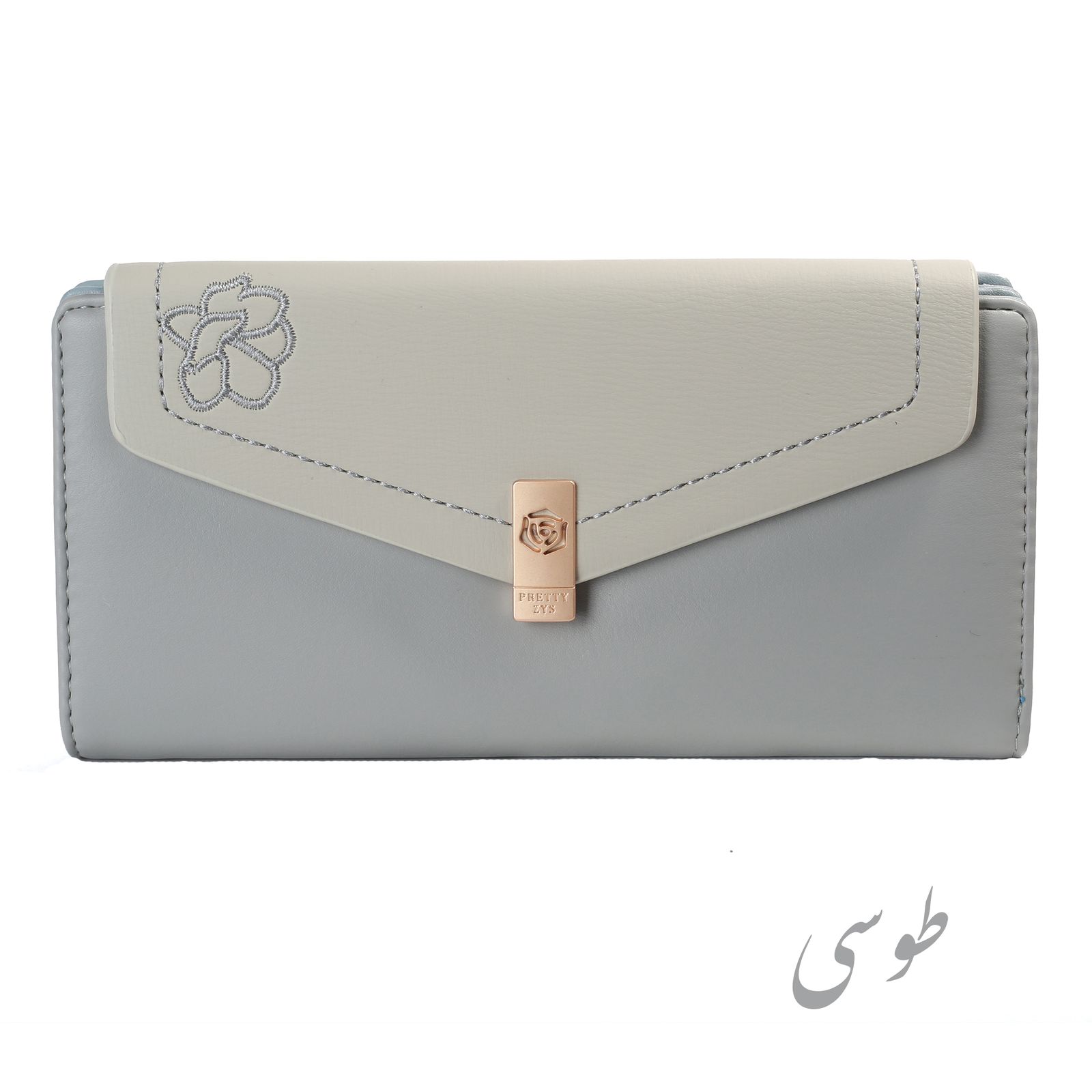 کیف پول زنانه پرتیزس طرح گلدوزی کد 2020023 - - 6
