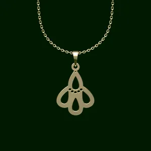 گردنبند طلا 18 عیار زنانه مدوپد مدل اشک کد V2-1-1259