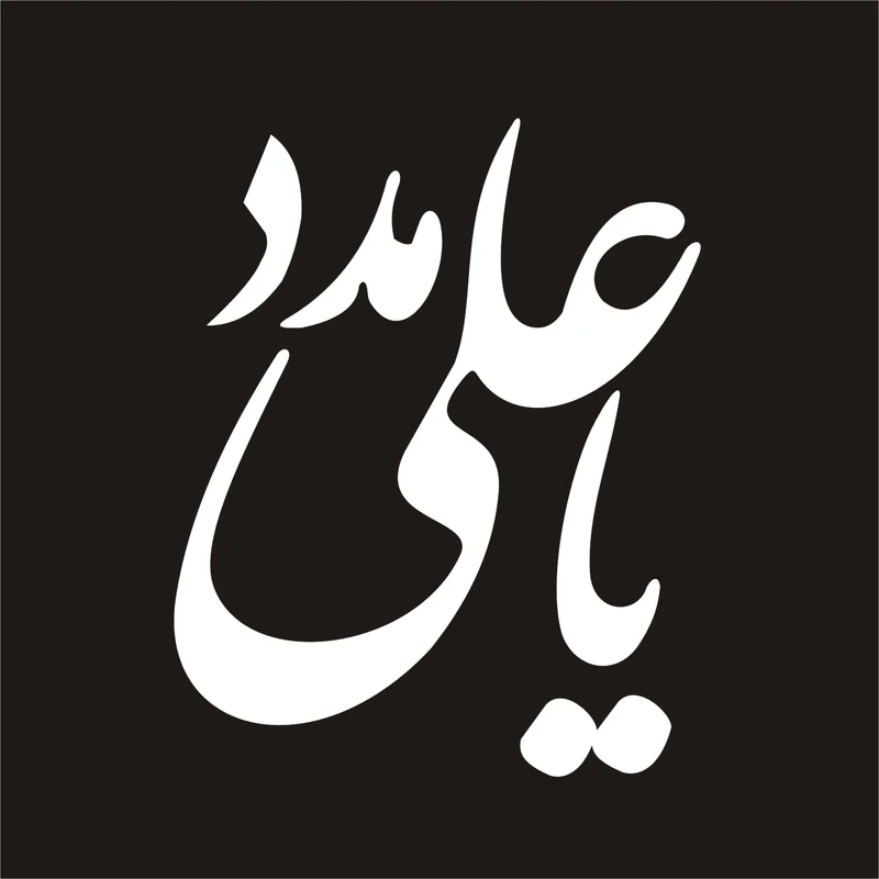 برچسب بدنه خودرو لیزارد مدل مذهبی طرح یا علی مدد کد LZD-019