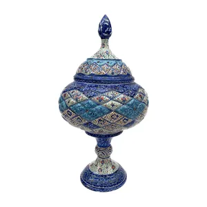 شکلات خوری میناکاری مدل پایه دار