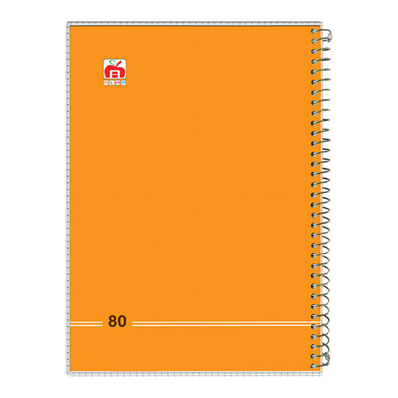 دفتر 80 برگ آلما مدل کلاسیک طرح طلقی کد 7884